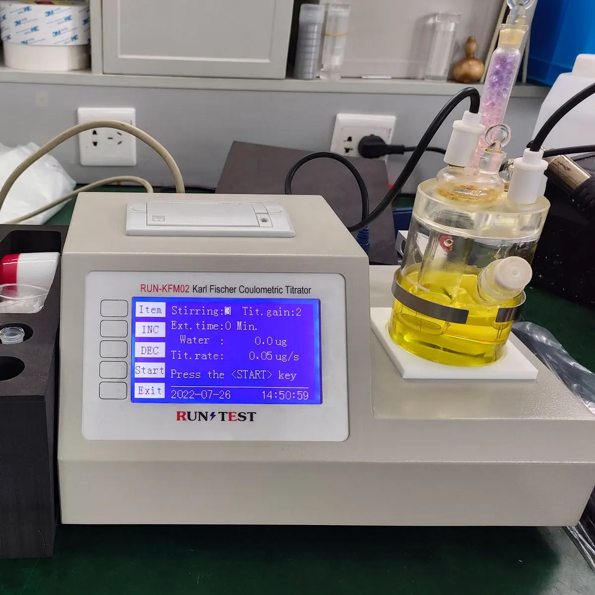 Coulometric Kf קרל פישר Titrator שנאי שמן לחות Analyzer