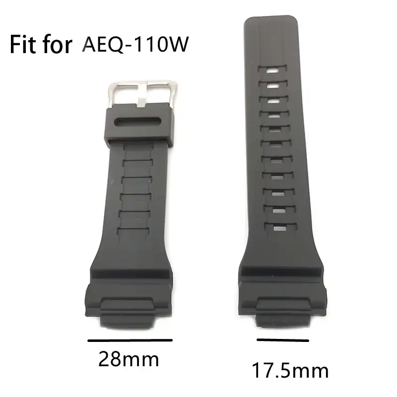 Resin strap men's sports waterproof pin buckle watch accessories for Casio G-SHOCK AQ S800 AS S810W watch bands