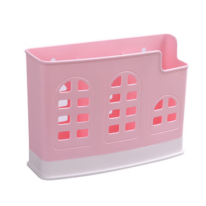 Creative Hollow House Shaped Chopstick Rack With Metal Clamp Quick Dry Multipurpose Draining Tableware Cage Size M - Product Image 5
