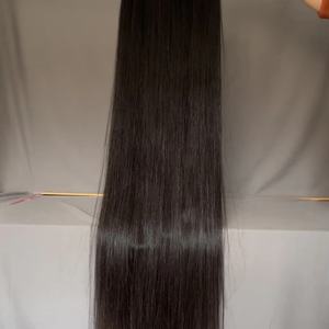 Venta al por mayor de cabello virgen vietnamita de 40 pulgadas, sin procesar, con cutícula alineada, encaje transparente, densidad del 180%, sin pegamento, tejido sin adhesivo, decolorado 613 - Product Image 1