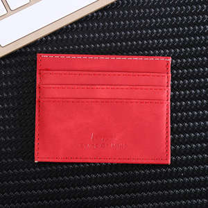 Porte-cartes de visite élégant en cuir PU, style raffiné, fonction anti-vol, multifonctionnel, logo <span class=keywords><strong>personnalisable</strong></span> - Product Image 3
