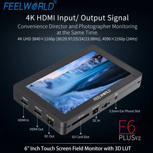 Moniteur d'appareil photo reflex numérique F6 PLUS V2 6 pouces IPS pour commandes en gros, FHD 1920x1080, anti-reflet, avec fente pour carte SD pour la production <span class=keywords><strong>vidéo</strong></span> - Product Image 4
