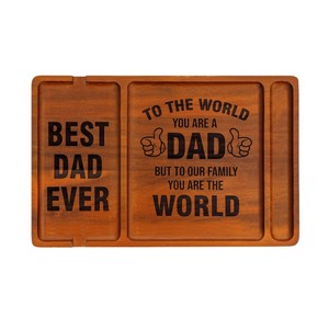 <span class=keywords><strong>Bandeja</strong></span> de Almacenamiento de Madera para Vaciar tus Bolsillos, Estilo Americano, Diseño Desmontable, Color y Logotipo Personalizables - Product Image 1