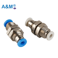 Vente en gros de raccords instantanés compacts Pm-C Buckhead Union raccord pneumatique connecteur de tuyau pièces pneumatiques