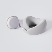 Oreiller ergonomique en mousse à mémoire de forme en U, entièrement enveloppant, pour le soutien du cou en avion, pour les longs trajets, portable, rafraîchissant, en soie glacée bicolore