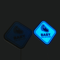 Batería y carga USB LED EL Glow Sticker 5 estrellas decoración Wanted Sticker lavable Instagram Sticker