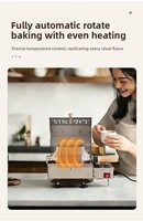 Torréfacteur à café électrique rétro L11 en acier inoxydable pour usage domestique et commercial, à flamme directe, universel et compatible mondial