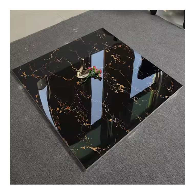 Плитка ручной работы Yoka 600x600 черная гранитная напольная плитка Porcelanato плитка для пола