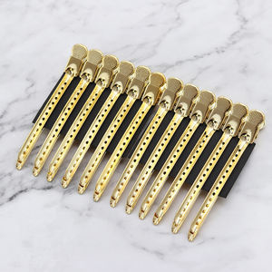 12 Pièces/boîte 9cm Pinces <span class=keywords><strong>à</strong></span> Cheveux Professionnelles de Salon en Acier Inoxydable Outils de Coiffure Barrettes Accessoires de Coiffure - Product Image 2