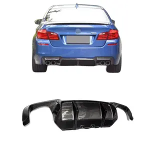 Difusor trasero de fibra de carbono de estilo 3D de alta calidad, negro de carbono para BMW 5 Series F10 M5, parachoques trasero 2010-2017