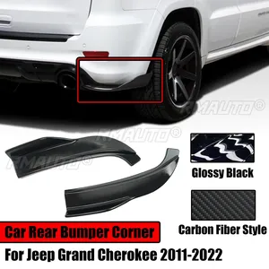 2PCS Car Rear Bumper Side Corner for 2011-2022 Jeep Grand Cherokee SRT SRT8 WK2 Splitters Aprons Diffuser Glossy Black Body Kit - Product Image 1