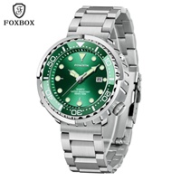 Montre à quartz pour homme, vente chaude, OEM ODM, cadran en verre, aiguilles, bracelet en acier inoxydable, étanche 5 BAR, multifonctionnelle, montre de travail