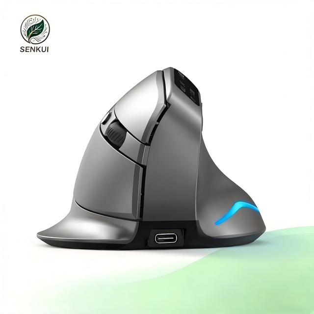 Factory Three Mode Wireless Mouse High DPI Silent Click Ergonomic Design Wireless Mouse RGB Backlit Durable Wireless Mouse