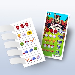Fabricant professionnel de cartes marketing à données variables imprimées avec languette de tirage, adaptées aux distributeurs de cartes à tirer - Product Image 1