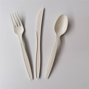 قابلة للتحلل الحيوي قابلة للتحلل مرة واحدة نشا الذرة تذوق البلاستيك شوكة Spork طقم أدوات المائدة أواني - Product Image 5