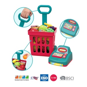 <span class=keywords><strong>Jouet</strong></span> pour courses, caddie De cuisine, dinette De courses, accessoires alimentaires et magnétophone pour enfants, De 10 à 13 pièces - Product Image 3