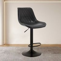 Tabouret de bar moderne et décontracté pour la maison, la cuisine, la salle à manger, l'hôtel, avec dossier haut réglable, chaise de caisse pour réception, salon