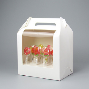 Cajas <span class=keywords><strong>de</strong></span> Embalaje Personalizadas <span class=keywords><strong>de</strong></span> Cartón <span class=keywords><strong>Blanco</strong></span> para Cake Pops, Dulces, Cajas <span class=keywords><strong>de</strong></span> Exhibición para Piruletas <span class=keywords><strong>de</strong></span> <span class=keywords><strong>Chocolate</strong></span> con Ventana Transparente - Product Image 4