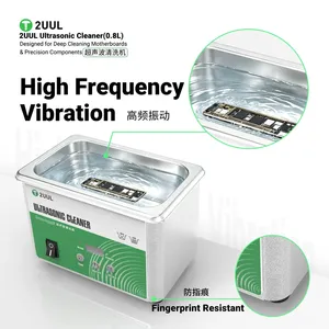 Limpiador Ultrasónico 2UUL SS01 de 0.8L, Máquina de Limpieza de Alta Frecuencia para Reparación de Teléfonos Móviles, Placas Base, Lentes y Herramientas - Product Image 3