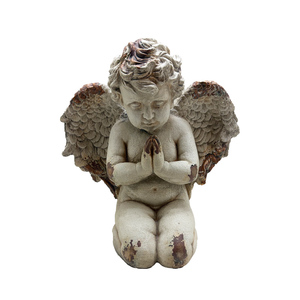 Scultura di Angioletto in Stile Vintage in MgO, Oggetto Decorativo per Casa e Giardino, Decorazione per Caminetto - Product Image 1