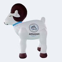 Dessin animé personnalisé bélier gonflable mouton chèvre modèle dessin animé gonflable pour la publicité