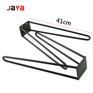 Pieds de table de skateboard JAYA DIY, en métal noir satiné, style épingle à cheveux, meubles en fer noir - Product Image 6