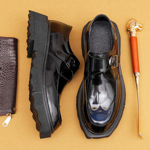 รองเท้าลำลองบุรุษหนังแท้แบบผูกเชือกกันลื่น สไตล์อังกฤษ หนังวัวชั้นบนสุด สำหรับธุรกิจและงานทางการ ยี่ห้อ Mengke - Product Image 5
