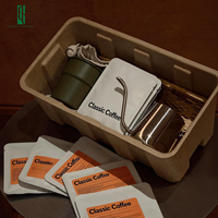 Sachet filtre à café suspendu imprimé sur mesure avec sachet extérieur thermoscellé pour l'emballage de grains de café, marques à étiquette privée