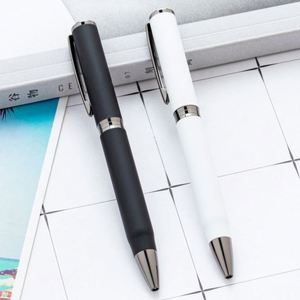 1.0Mm Glue-Sprayed Metal Ballpoint Custom Logo Promotional <b>Pen</b> for Business Gifts Conferences Hotels Advertising - Product Image 1