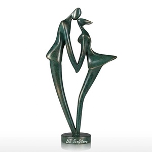 DecorativeIndoor Life Size Dancing Naked Mujer Estatua Jardín Abstracto Bronce Ballet Chica Escultura - Product Image 2