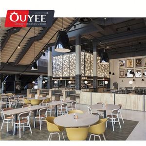 Bubble Tea Store Decoración interior de lujo Diseño de muebles de exhibición para restaurante de lujo - Product Image 2