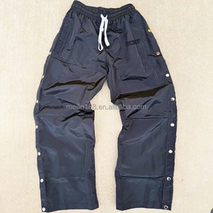 Pantalon de survêtement large en nylon, design personnalisé, polyester de haute qualité, joggers amples en nylon avec boutons - Product Image 1