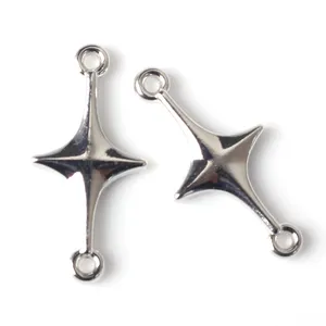 สังกะสีอัลลอยด์Star Crossจี้Charms ConnectorสําหรับDIY Handmadeสร้อยคอต่างหูสร้อยข้อมือเครื่องประดับอุปกรณ์เสริม