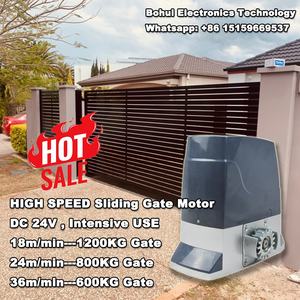 1000kg DC24V de alta velocidad 24 <span class=keywords><strong>m</strong></span>/min Motor de puerta rápida Motor de puerta inteligente automático abridor de puerta corredera para jardín - Product Image 2