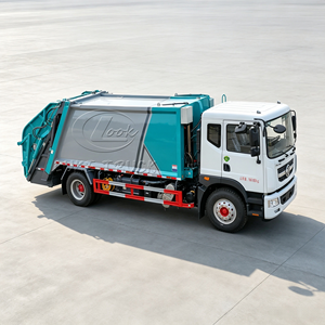 Camión Compactador de Basura Dongfeng en Oferta, Equipado con Tolva Grande y Cargador Trasero, Camión de Compresión de Residuos para Desechos Municipales - Product Image 1