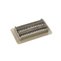 Diffuseur d'air en aluminium ABS de haute qualité, gris, carré, encastré, pour sol, usage domestique, atelier, plafonds, en acier, certifié CE