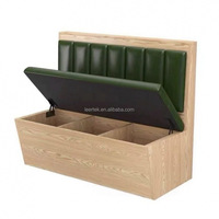 Sofá de Lujo para Restaurante, Personalizable en Tamaño, Color y Material, Muebles de Grado Comercial con Función de Almacenamiento