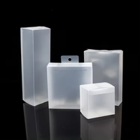 Boîte de rangement transparente en plastique PET pliable écologique, boîte en acétate, boîte en PVC, emballage avec ou sans cintre
