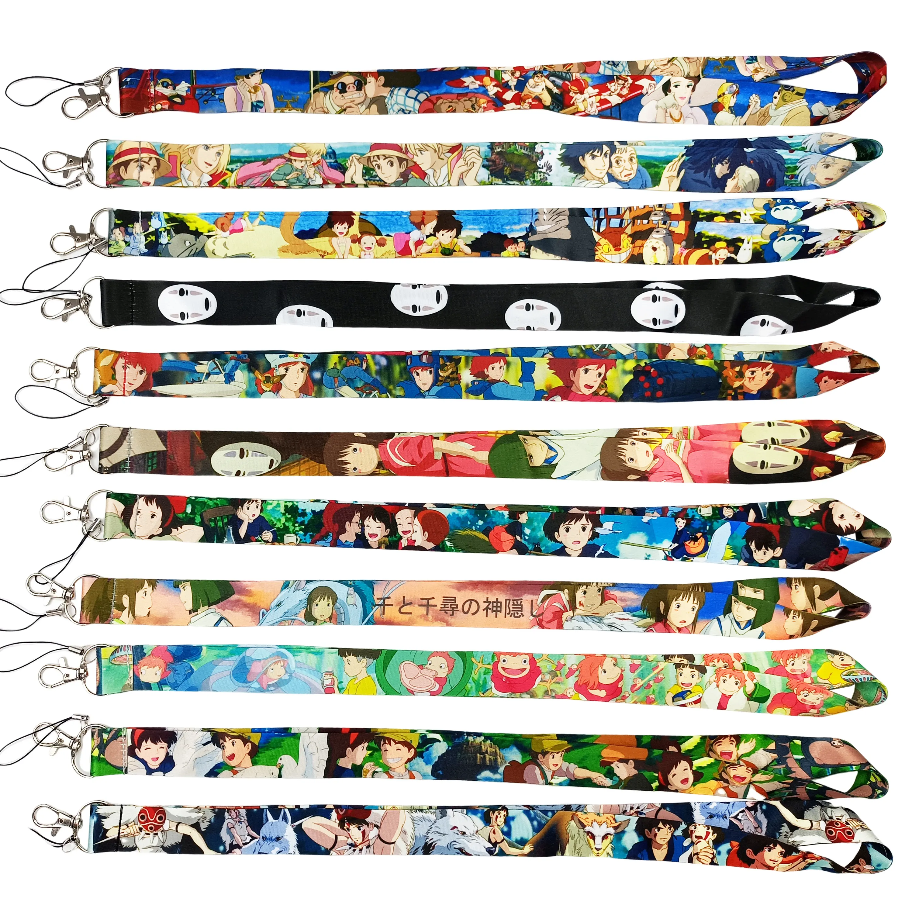 100 Stijlen Telefoon Bandjes Dbz Goku Lanyard Anime Spion Familie Jujutsu Kaisen Nika Luffy Hangend Touw Polyester Anime Anime Telefoonband