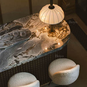 <span class=keywords><strong>Plan</strong></span> <span class=keywords><strong>de</strong></span> <span class=keywords><strong>travail</strong></span> <span class=keywords><strong>de</strong></span> cuisine moderne en pierre naturelle, nouveau comptoir en marbre à trois couches avec bord arrondi - Product Image 5