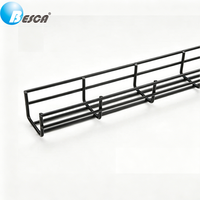 BESCA UL/CE Approuvé - Chemin de câbles en acier inoxydable à grille, plateau en treillis métallique haute résistance pour système de câblage électrique de bâtiments commerciaux