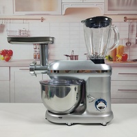 Procesador de Alimentos Multifuncional 3 en 1, Batidora Eléctrica de Cocina con Licuadora y Picadora de Carne