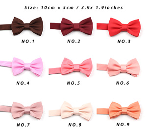โบว์ไทสำหรับเด็ก งานเลี้ยง งานแต่งงาน โบว์ไทเด็กแบบปรับได้ โบว์ไทผีเสื้อ สีดำ แดง ขาว โบว์ไทเด็ก - Product Image 3