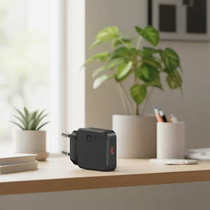 Caricabatterie USB <b>Type</b>-<b>C</b> SLIM WALL <b>CHARGER</b> 20W Black TETRGAN1C20SLIM - Product Image 3