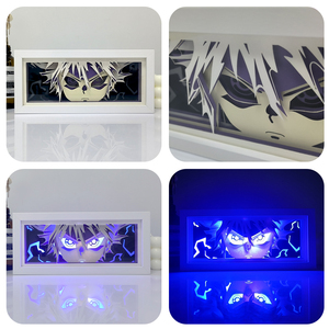 กล่องไฟกระดาษอนิเมะ 3 มิติ แบบกำหนดเอง ลายดาบพิฆาตอสูร ลายจูจุตสึไคเซ็น พิมพ์ UV ไฟ LED โคมไฟตั้งโต๊ะห้องนอน รูปทรงหกเหลี่ยม ลายสัตว์ - Product Image 2