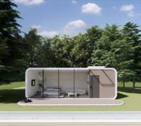 Casa Pod de 6m Tipo B - Cabine Apple Modular Móvel Pré-fabricada Portátil para Uso em Hotel, Escritório ou Residencial