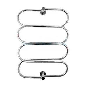 Hot Selling Bathroom Wall Mounted Towel Warmer Design Towel Radiator Curved Type Hydronic Heated Drying Warmer