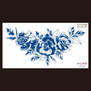 <span class=keywords><strong>Tatuajes</strong></span> Temporales Personalizados <span class=keywords><strong>de</strong></span> 2 Semanas y 15 Días, Azules, Impermeables, Semipermanentes, para Hombre - Product Image 6