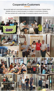 Nuevo diseño de puertas batientes UPVC Diseño de <span class=keywords><strong>puerta</strong></span> abatible de vidrio de PVC <span class=keywords><strong>con</strong></span> persianas integradas - Product Image 6