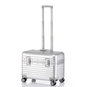 Wholesale 18 inch business pilot cabin trolley suitcase pilot trolley aluminum suitcase luggage